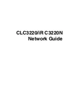 Preview for 3 page of Canon CLC 3220 Network Manual