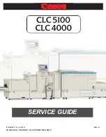 Preview for 1 page of Canon CLC 5100 Service Manual