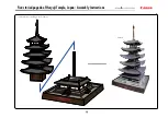 Preview for 10 page of Canon CREATIVE PARK Five-storied pagoda of Horvuji Temple, Japan Assembly Instructions Manual