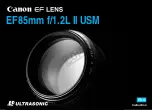 Canon EF85mm f/1.2L II USM Instruction preview