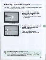 Preview for 47 page of Canon EOS 3000 Instructions Manual