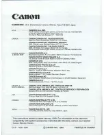 Preview for 72 page of Canon EOS 3000 Instructions Manual