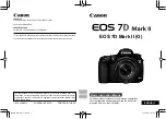 Canon EOS 7D Mark II (G) Basic Instruction Manual preview