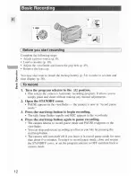 Preview for 12 page of Canon ES290 Instruction Manual