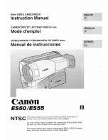 Preview for 1 page of Canon ES50 Instruction Manual