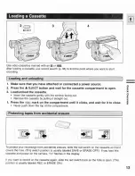 Preview for 13 page of Canon ES8400V Instruction Manual