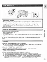 Preview for 15 page of Canon ES8400V Instruction Manual