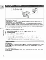 Preview for 22 page of Canon ES8400V Instruction Manual