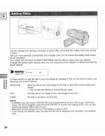 Preview for 34 page of Canon ES8400V Instruction Manual