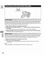 Preview for 38 page of Canon ES8400V Instruction Manual