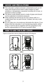 Preview for 3 page of Canon F-788SG User Instruction