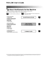 Preview for 1 page of Canon FAX-L380 User Manual