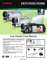 Canon FS10 Specifications preview