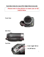 Preview for 1 page of Canon FS11 Quick Start Manual