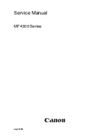 Preview for 1 page of Canon i-SENSYS MF4300dn Service Manual