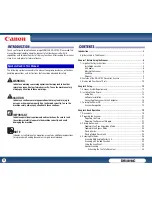 Preview for 3 page of Canon IMAGE FORMULA DR-3010C User Manual