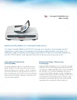 Preview for 2 page of Canon imageFORMULA DR-1210C Brochure & Specs