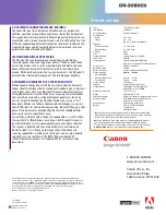 Preview for 2 page of Canon imageFORMULA DR-3080CII Specifications