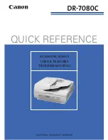 Preview for 2 page of Canon ImageFormula DR-7080C Quick Reference Manual