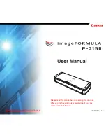 Canon imageFORMULA P-215II User Manual preview