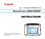 Canon Imageformula scanfront 220 Instructions Manual preview