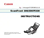 Canon imageFORMULA ScanFront 300P Instructions Manual preview