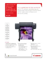 Canon imagePROGRAF iPF6300 Specifications preview