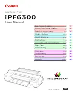 Preview for 1 page of Canon imagePROGRAF iPF6300 User Manual