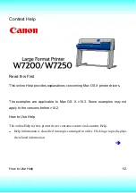 Canon imagePROGRAF W7200 Manual preview