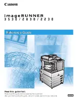 Preview for 1 page of Canon imageRUNNER 3530 Reference Manual