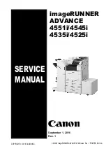 Preview for 1 page of Canon imagerunner advance 4551i Service Manual