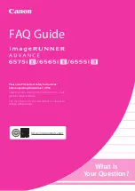 Canon ImageRunner Advance 6555i III Faq Manual preview