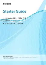 Canon imageRUNNER ADVANCE C250iF Starter Manual preview