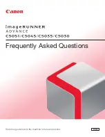 Canon IMAGERUNNER ADVANCE C5051 Frequently Asked Questions Manual preview