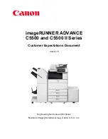 Preview for 1 page of Canon imageRUNNER ADVANCE C5500 II Series Customer Expectation Document