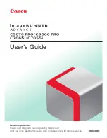 Canon imageRUNNER ADVANCE C7055i User Manual preview