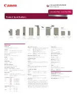 Preview for 1 page of Canon imageRUNNER ADVANCE C9280 PRO Specification