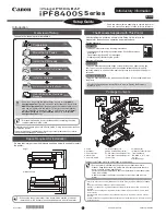 Canon iPF8400S Series Setup Manual preview