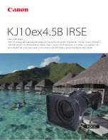 Canon KJ10EX4.5B IRSE Brochure & Specs preview