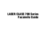 Preview for 2 page of Canon Laser Class 700 Series Facsimile Manual