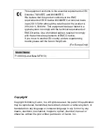 Preview for 3 page of Canon LASERBASE MF3110 User Manual