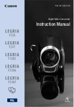 Canon Legria FS305 Instruction Manual preview