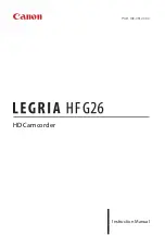 Canon LEGRIA HF G26 Instruction Manual preview