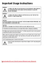 Preview for 2 page of Canon LEGRIA HF M306 Instruction Manual