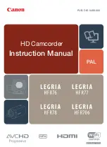 Preview for 1 page of Canon LEGRIA HF R706 Instruction Manual