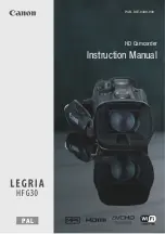 Canon Legria HFG30 Instruction Manual preview