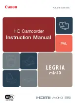 Canon Legria mini Instruction Manual preview