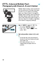 Preview for 92 page of Canon Macro Twin Light MT-26EX-RT Instruction Manual