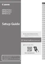 Preview for 1 page of Canon MF651Cw Setup Manual