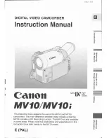 Canon MV 10 i Instruction Manual preview